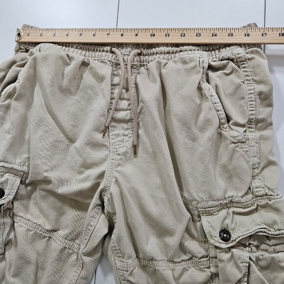American Eagle Shorts Mens L Beige Cargo Utility Pockets Outdoor Gorpcore Grunge - Picture 4 of 16